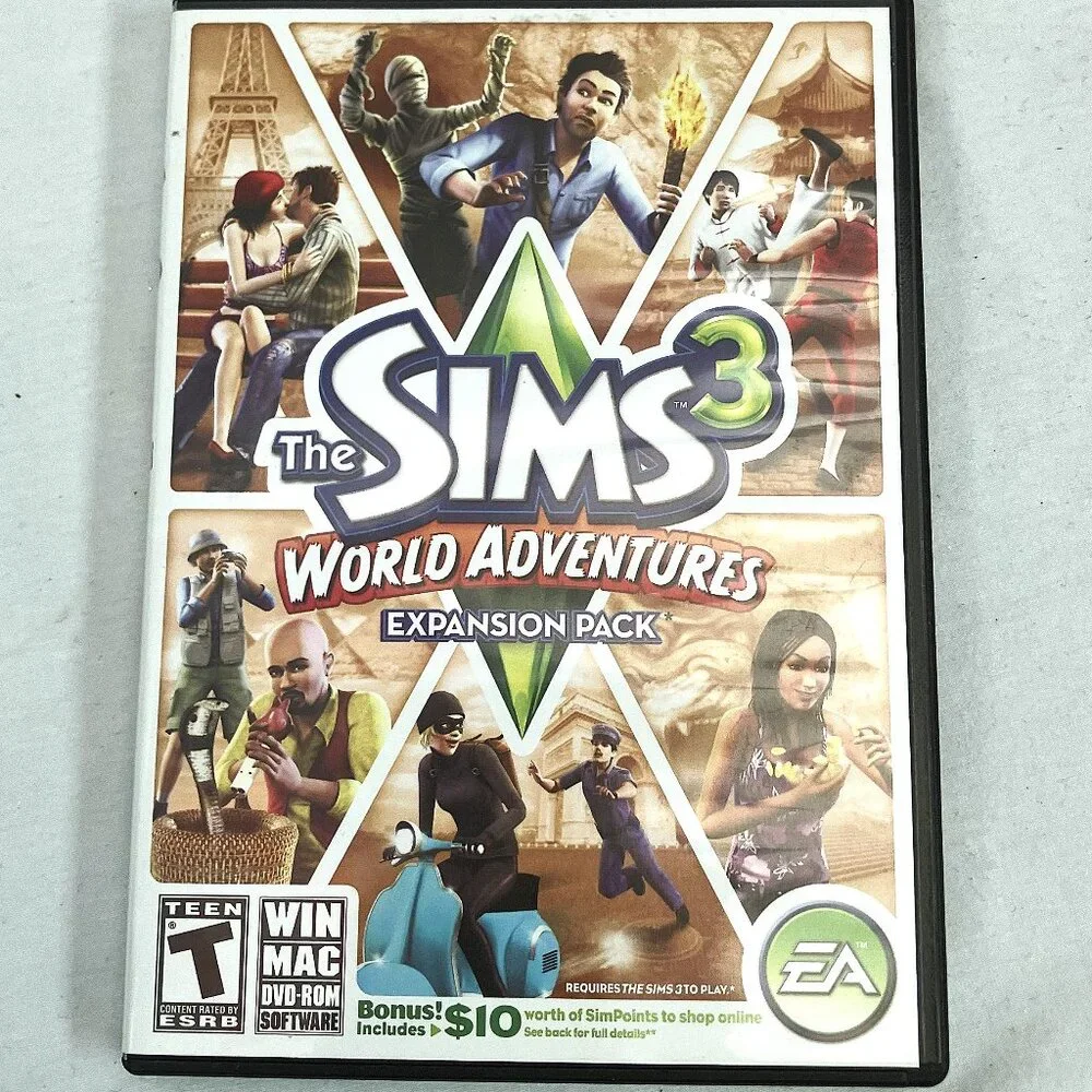 The SIMS 3 World Adventure Expansion Pack PC Game (Windows/Mac, 2009)